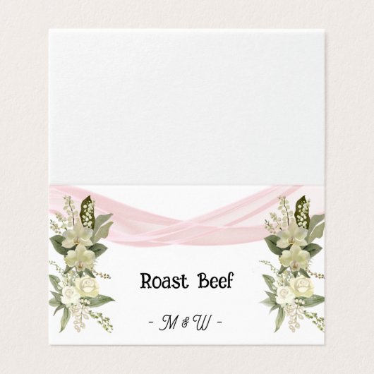 Rosa Blumenbüffet (Außenseite Aufgefaltet)