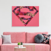 Rosa Blumenc$s-schild Leinwanddruck (Insitu (Wohnzimmer))