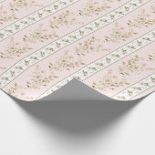 Rosa Blumencocktail Coquette Wrapping Paper Geschenkpapier (Ecke)