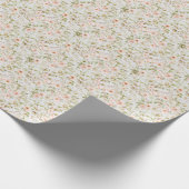 Rosa Blumencocktail Coquette Wrapping Paper Geschenkpapier (Ecke)