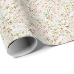 Rosa Blumencocktail Coquette Wrapping Paper Geschenkpapier<br><div class="desc">Dieses elegante Verpackungspapier hat eine feminine Farbpalette aus Pastellrosa und Grün. Es ist mit einem zarten Blumenmuster mit wilden Aquarellfarben-Rose geschmückt und enthält Platz für ein Foto, eine Nachricht und Ihre Namen.Diese Vintag-inspirierte Geschenkpackung hat ein ausgesprochen Shabby Chic, einen Cotgénékern, eine Coquette-Atmosphäre und erinnert an die Viktorianische und Edwardian Epoche....</div>