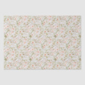 Rosa Blumencocktail Coquette Wrapping Paper Seidenpapier (Vorderseite)