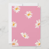 Rosa Blumencoquette Ein Lucky Duck Geburtstag Einladung (Rückseite)