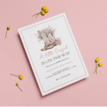 Rosa Blumencowgirl Stiefel und Green Bay Dusche