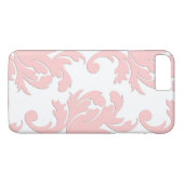 Rosa Blumendamast iPhone 7 Plusfall Case-Mate iPhone Hülle (Rückseite (Horizontal))