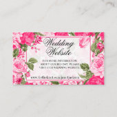 Rosa Blumendesign - Erstellen Sie Ihre eigenen Begleitkarte (Vorderseite)