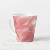 Rosa Blumendruck Kleine Latte Tasse (Linke Ecke)