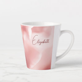 Rosa Blumendruck Kleine Latte Tasse