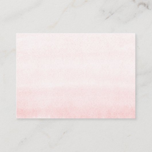 Rosa Blumendusche Bücher für Baby Begleitkarte (Rückseite)