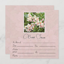 Rosa Blumendusche Einladung