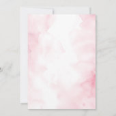 Rosa Blumeneis Bridal Dusche Einladung (Rückseite)