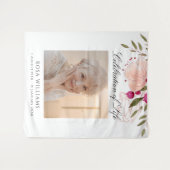 Rosa Blumenfeier zum Gedenken an die Beerdigung de Wandteppich (Vorderseite (Horizontal))