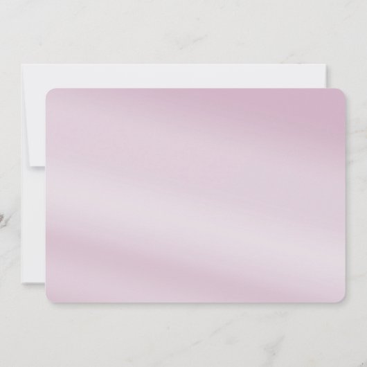 Rosa Blumenfolie Save the Date (Rückseite)