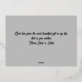 Rosa Blumenfolien Muttertagskarte Folien Feiertagskarte (Rückseite)