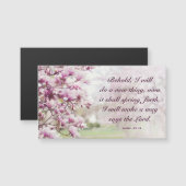 Rosa Blumenfotografie Inspiriere Zitatsmagazin Magnetkarte (Vorne/Hinten)