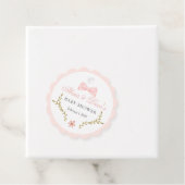 Rosa Blumengänse Kinderdusche Geschenkanhänger (Beispiel)