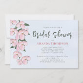 Rosa Blumengarten Boho Brautparty Einladung (Vorderseite)