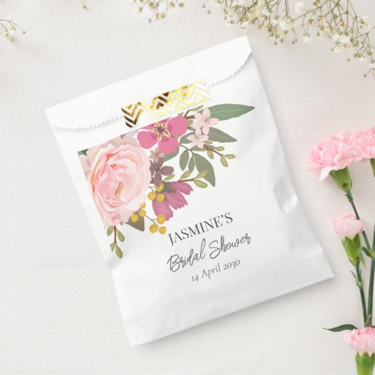 Rosa Blumengarten Frühling Brautparty Geschenktütchen (Versiegelt)