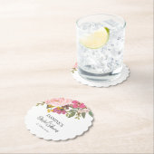 Rosa Blumengarten Frühling Brautparty Untersetzer (Vor Ort)