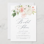 Rosa Blumengarten Frühlingsdusche Einladung (Vorderseite)