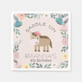 Rosa Blumengarten Giro del Mali Serviette (Vorderseite)