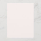 Rosa Blumengarten Hochzeit Begleitkarte (Rückseite)