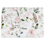 Rosa Blumengarten Hummingbird Große Geschenktasche Geschenktüte (Vorderseite)