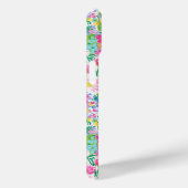 Rosa Blumengarten-Monogramm Case-Mate iPhone Hülle (Rückseite / Rechts)
