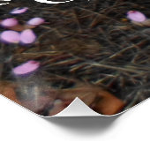 Rosa Blumengarten Poster (Ecke)