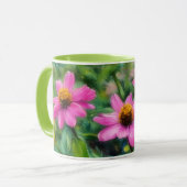 Rosa Blumengarten Tasse Cup (Vorderseite Links)