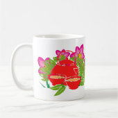 Rosa Blumengarten Teapot - Charme der Blumen Kaffeetasse (Links)