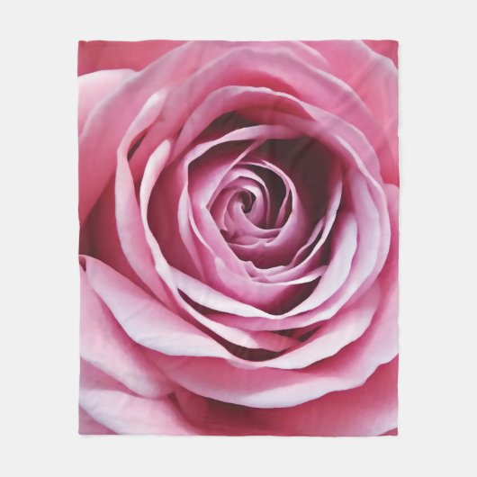 Rosa Blumengartenmädchen Kinderzimmer Fleecedecke (Vorderseite)