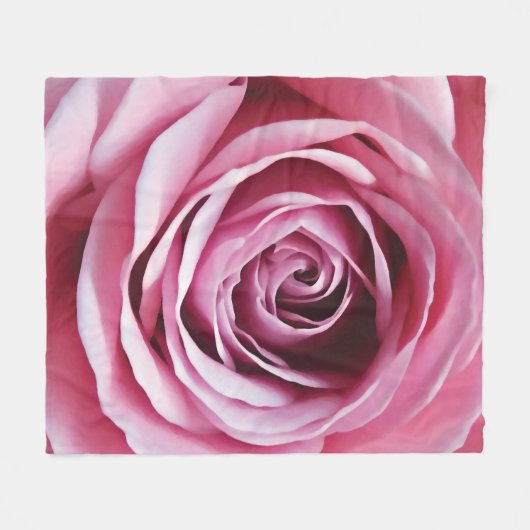 Rosa Blumengartenmädchen Kinderzimmer Fleecedecke (Vorderseite (Horizontal))