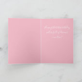 Rosa Blumengeburtstag Karte (Innenseite)
