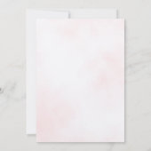 Rosa Blumengeister-Garten 6. Geburtstagseinladung Einladung (Rückseite)