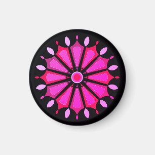 Rosa Blumengeschenk  Magnet