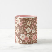 Rosa Blumengestaltete Kaffeetasse (Zentrum)