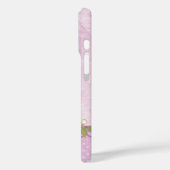 Rosa Blumengestelle Case-Mate iPhone Hülle (Rückseite / Links)