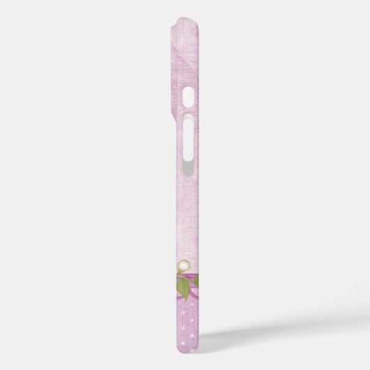 Rosa Blumengestelle Case-Mate iPhone Hülle (Rückseite / Links)