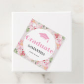 Rosa Blumengratulations-Accessoire Geschenkanhänger (Beispiel)