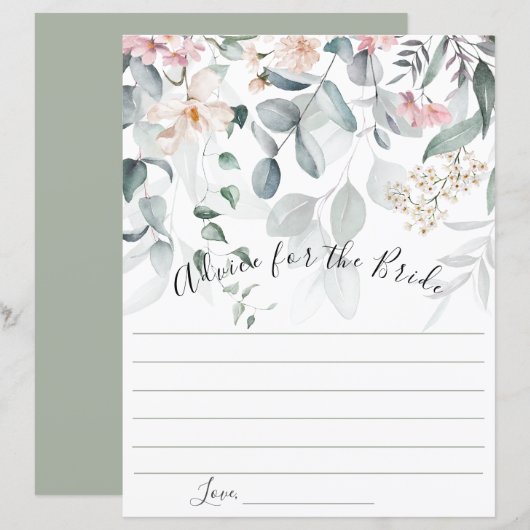 Rosa Blumengrün Beratung für die Braut (Vorne/Hinten)