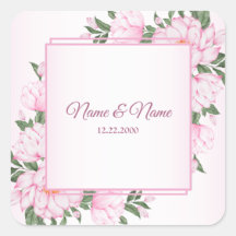 Rosa Blumengrün Blätter Elegantes Hochzeitsfest Pa