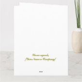 Rosa Blumengrün Happy Pension Karte (Rückseite)