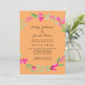 Rosa Blumengrün Orange Delta Piazza della Riforma Ankündigung (Stehend Vorderseite)