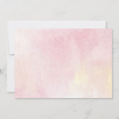 Rosa Blumengrün Quinceanera 15. Geburtstag Einladung (Rückseite)