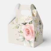 Rosa Blumengrün Quinceanera 15. Geburtstag Geschenkschachtel (Rückseite)