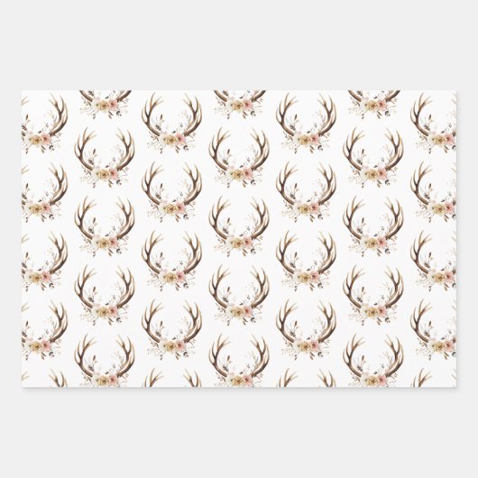 Rosa Blumenhändler Personalisiert Geschenkpapier Set (Vorderseite)