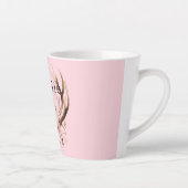 Rosa Blumenhändler Personalisiert Milchtasse (Rechts)