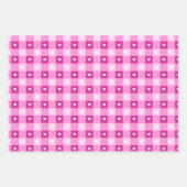 Rosa Blumenherzen Geschenkpapier Set (Vorderseite 2)