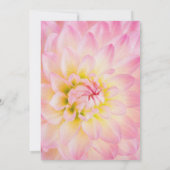 Rosa Blumenhochzeit Einladung (Rückseite)